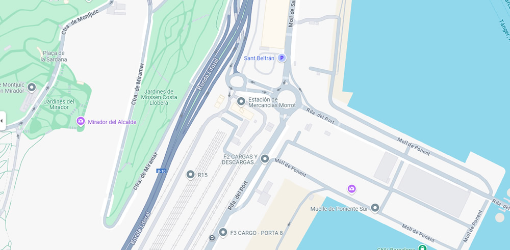Plano de Situación de las oficinas de UTE Rail Hub Morrot, Calle Josep Carner s/n